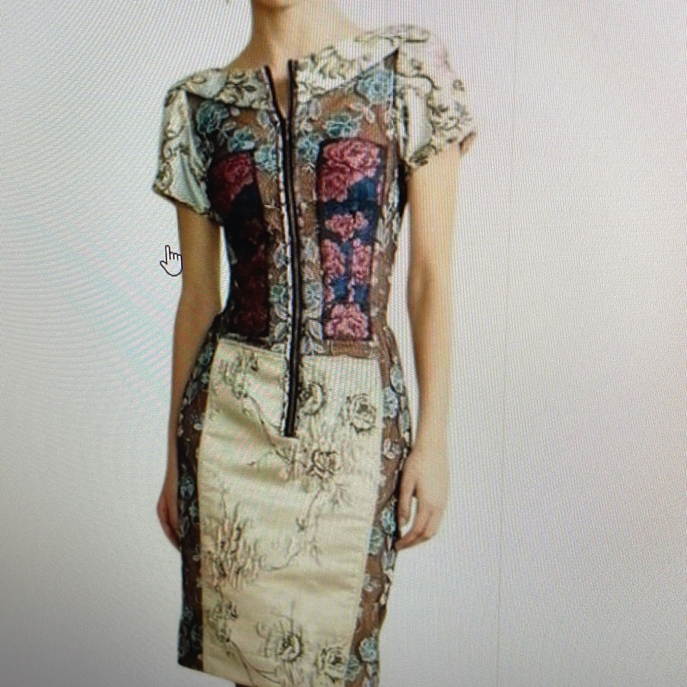 Byron Lars Beguile Cocktail Dress. Tapestry of beautiful laces and fabrics.